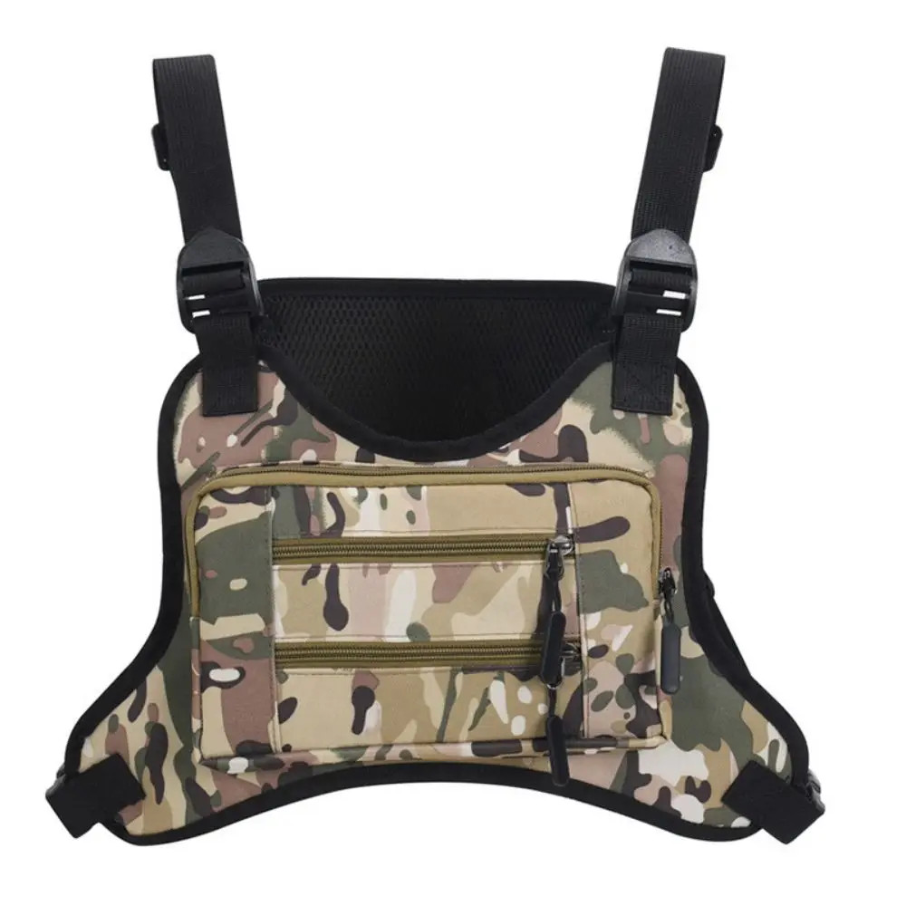Adjustable Sports Vest Bag Multi-functional Water Resistant MOLLE Chest Bag Ligh