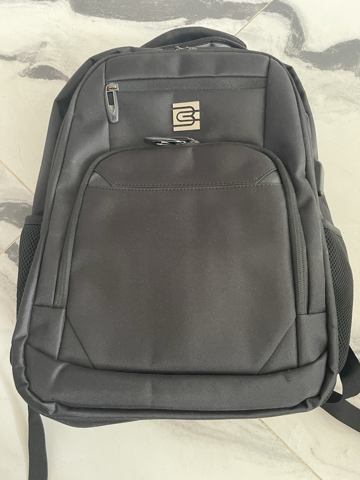 New Bruno Cavalli Laptop Backpack USB Charging, Black，20inx14in