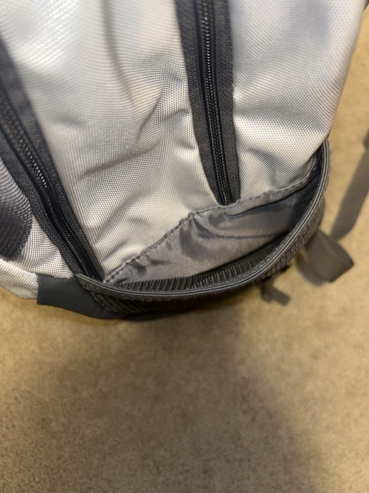Under Armour Backpack W/laptop Opening Light Gray And Dark Gray