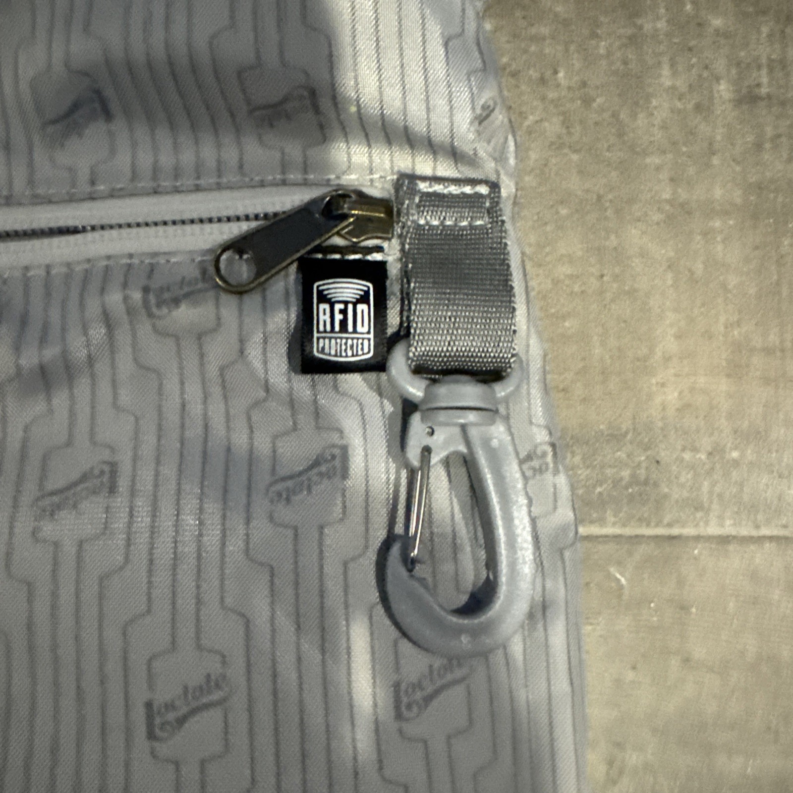 Loctote Original Flak Sack Gray Backpack Bag Loc Tote Anti-Theft