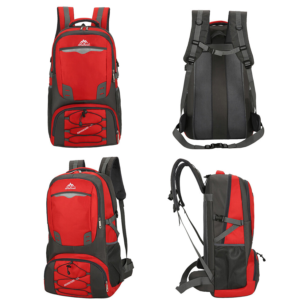 60L Camping Backpack Large Lightweight Travel Hiking Climbing Trekking Sport Bag