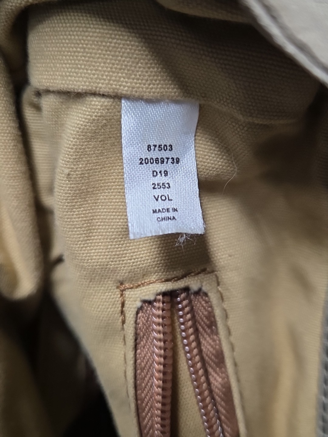 Duluth Trading Co Backpack Satchel Brown Oil Cloth Hiking Duffle Bag