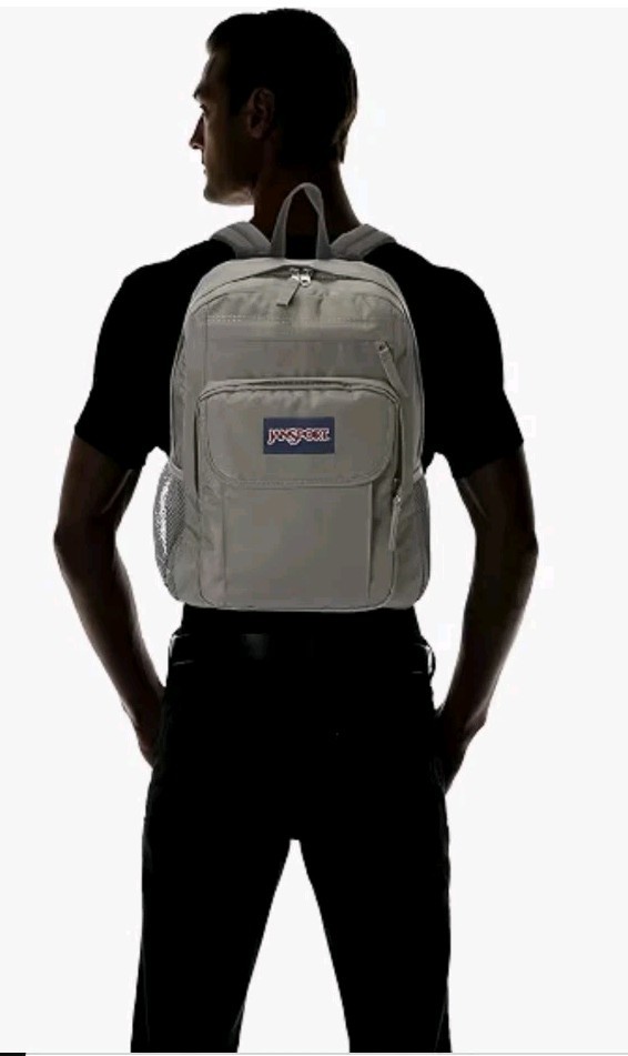 JANSPORT Union Pack Backpack Graphite Grey Laptop School Travel Bookbag- NWT
