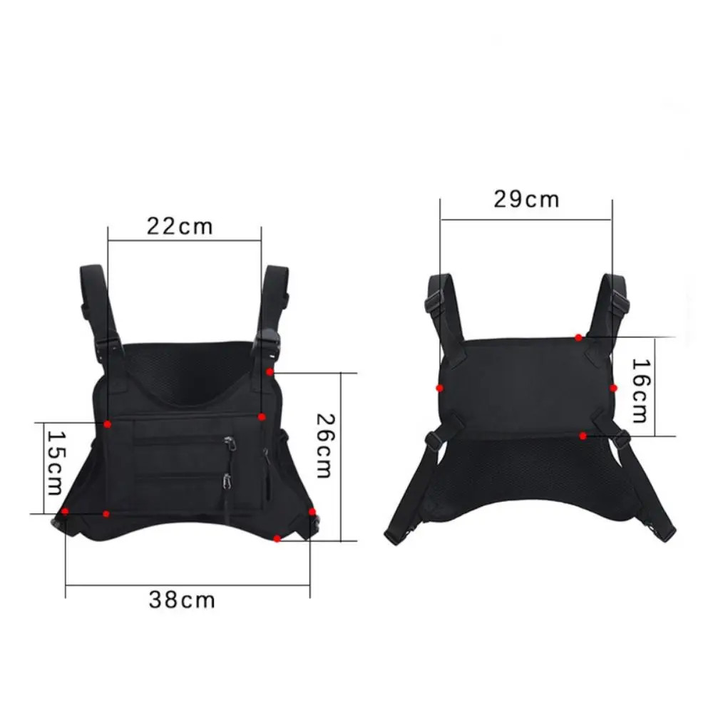 Adjustable Sports Vest Bag Multi-functional Water Resistant MOLLE Chest Bag Ligh