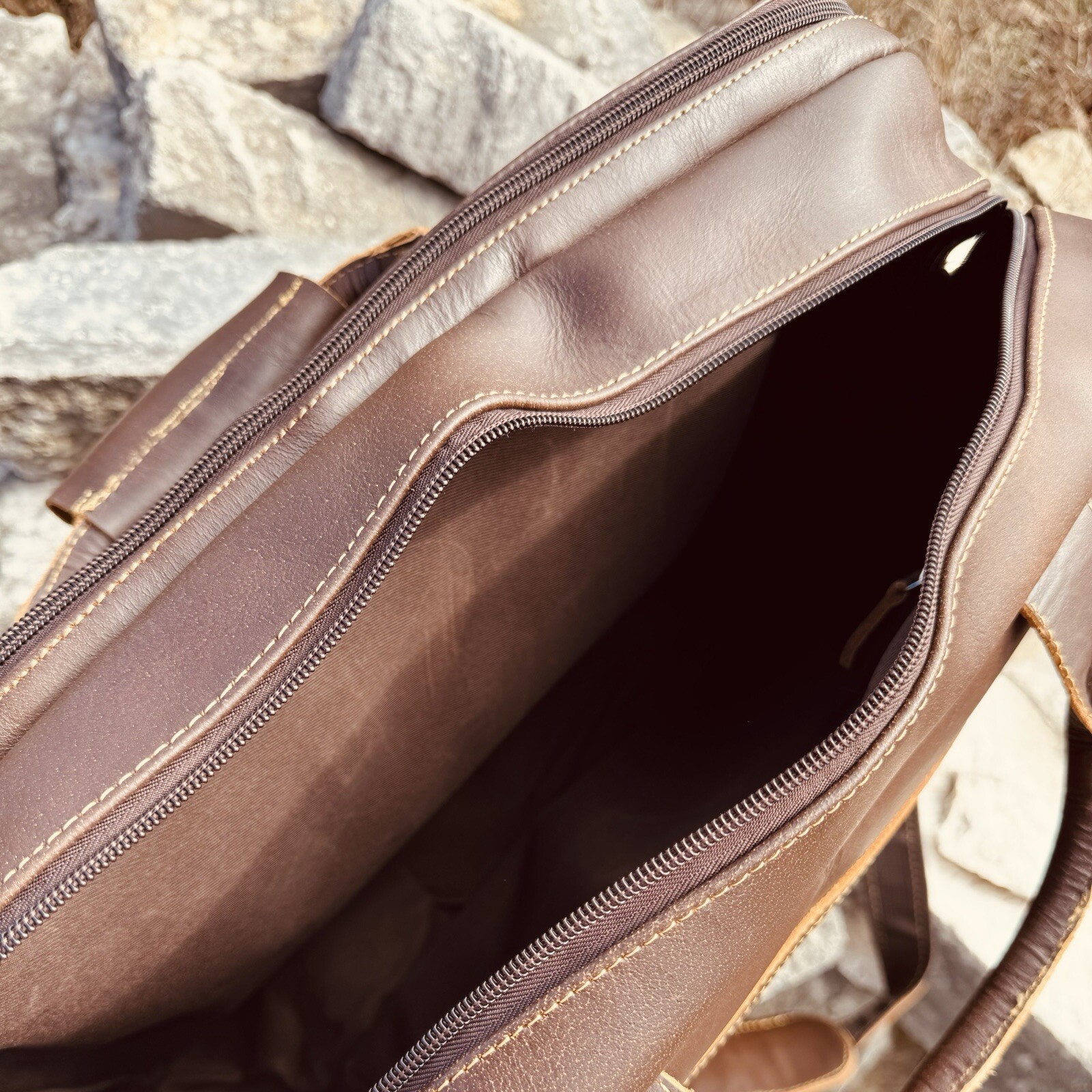 Broken Arrow Adventure Co. Leather Pilot Bag