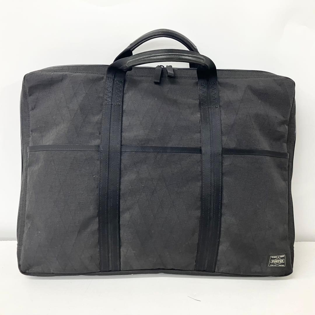 Authentic Yoshida Kaban PORTER Men’s Business Nylon Bag 51cm Brown Damaged