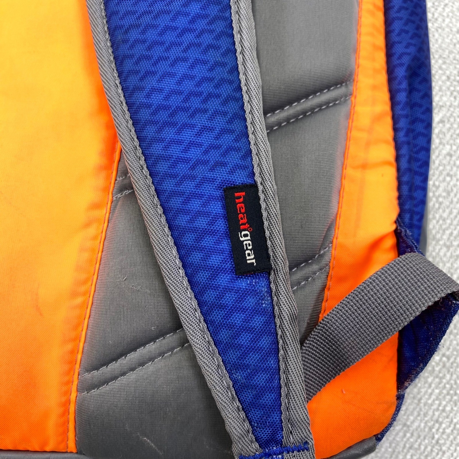 Under Armour Storm 1 Backpack Mens OS Blue Orange Grey HeatGear Laptop Sleeve