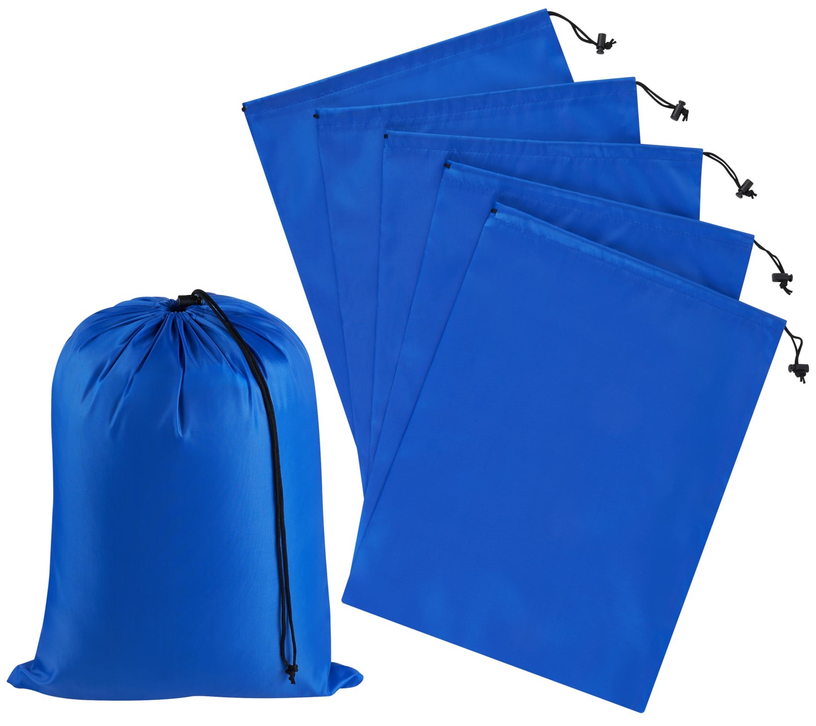 Drawstring Bag with Toggle – Nylon Cinch and Ditty Pouch for Shoes, Pantry, C…