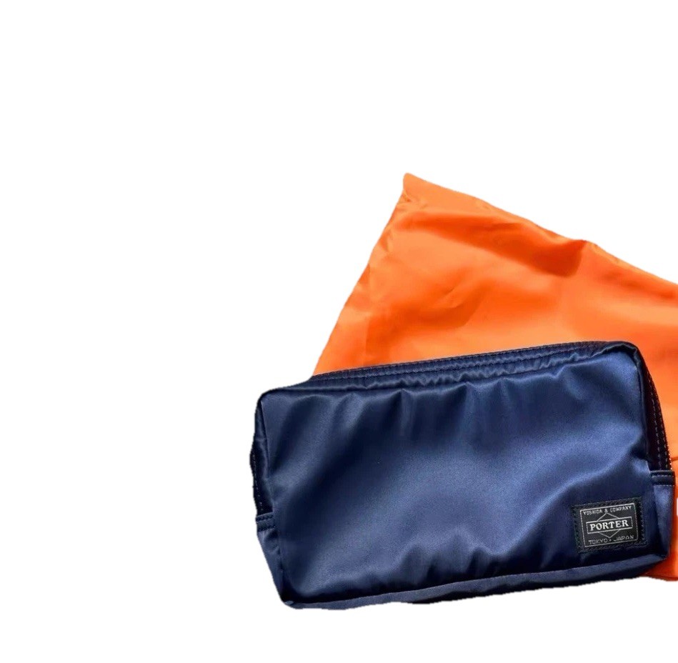 HEAD PORTER YOSHIDA Tanker Pouch Blue MA-1 Inspired Design w/ Dust Bag