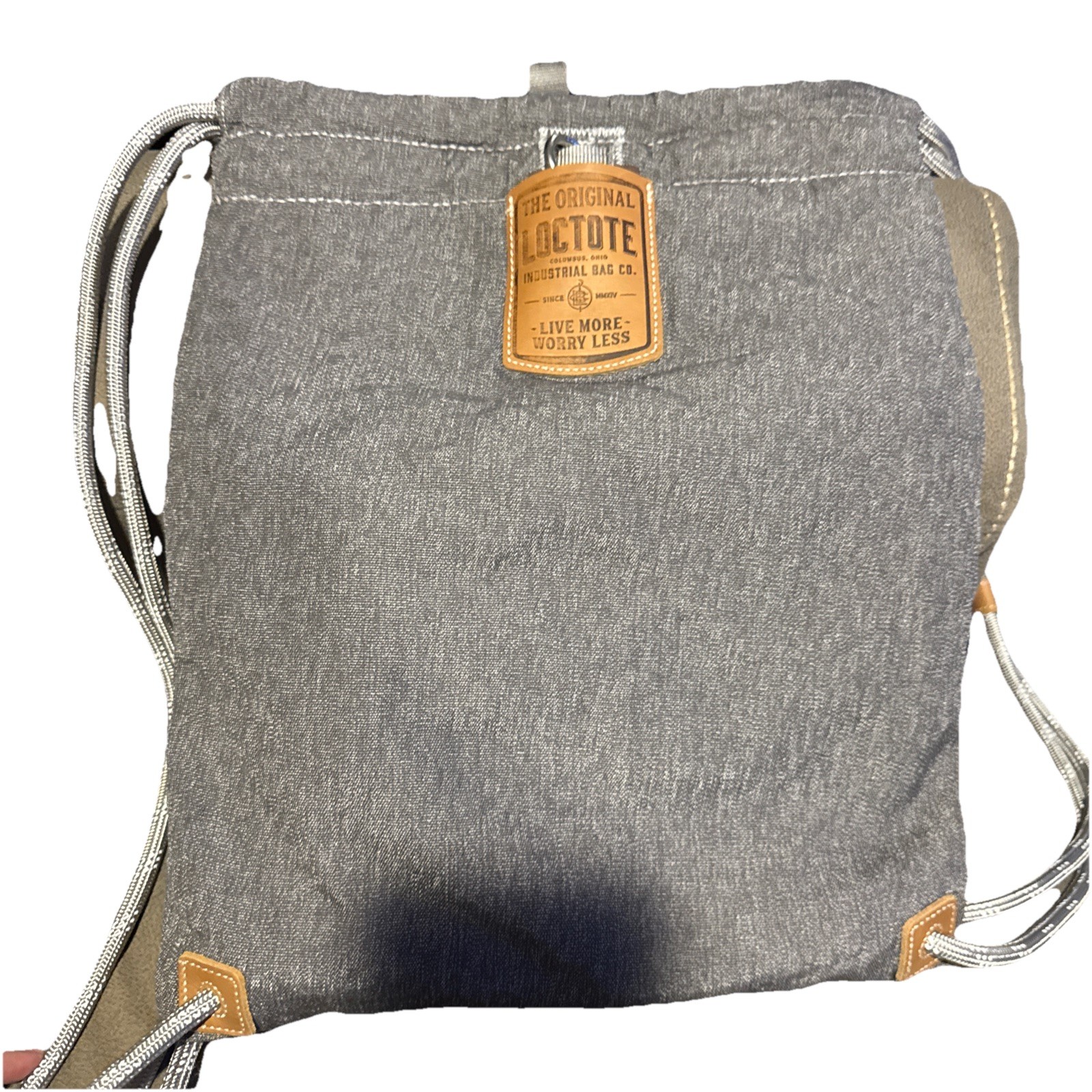 Loctote Original Flak Sack Gray Backpack Bag Loc Tote Anti-Theft