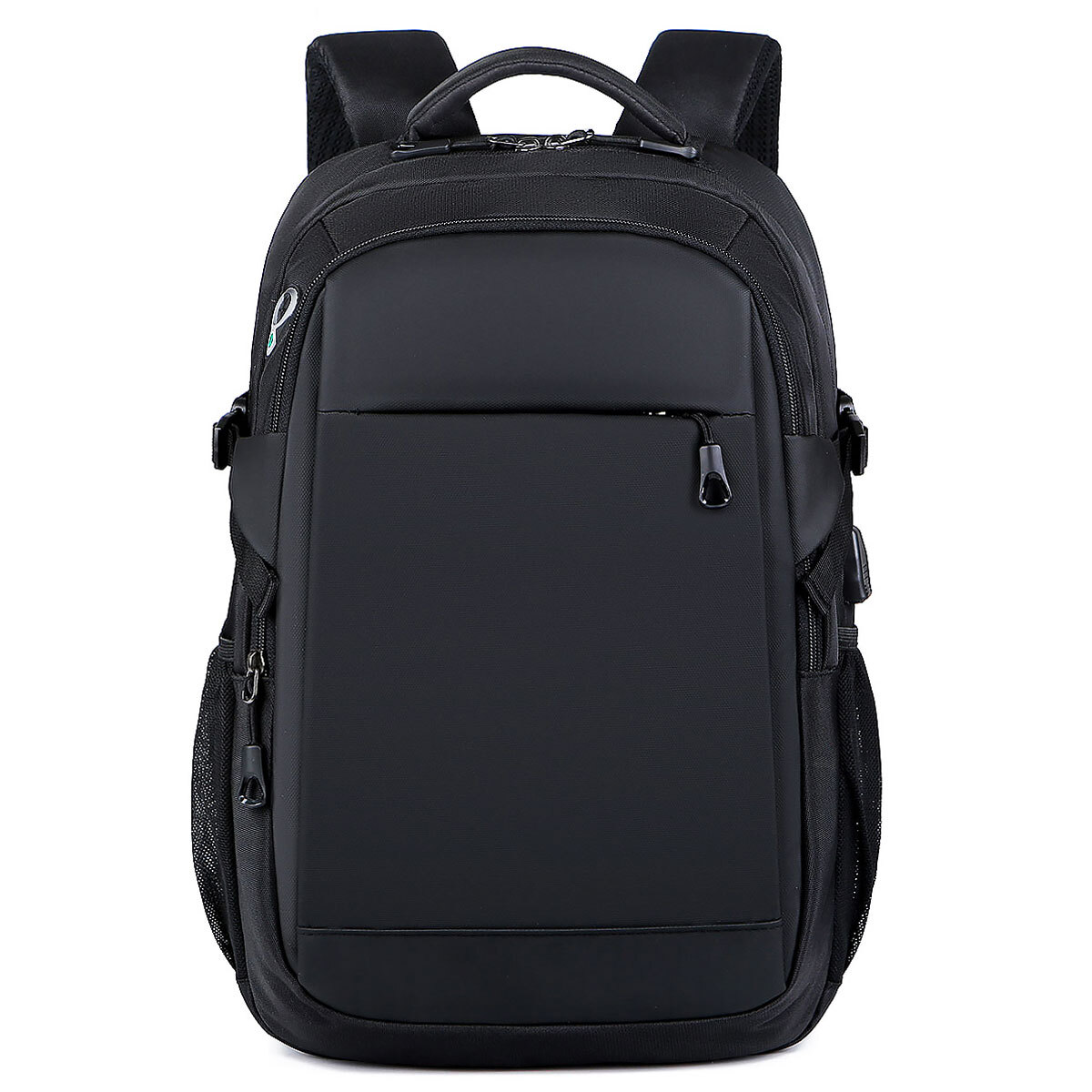 Men Laptop Backpack School Travel Computer Bookbag with USB Charging Port Black