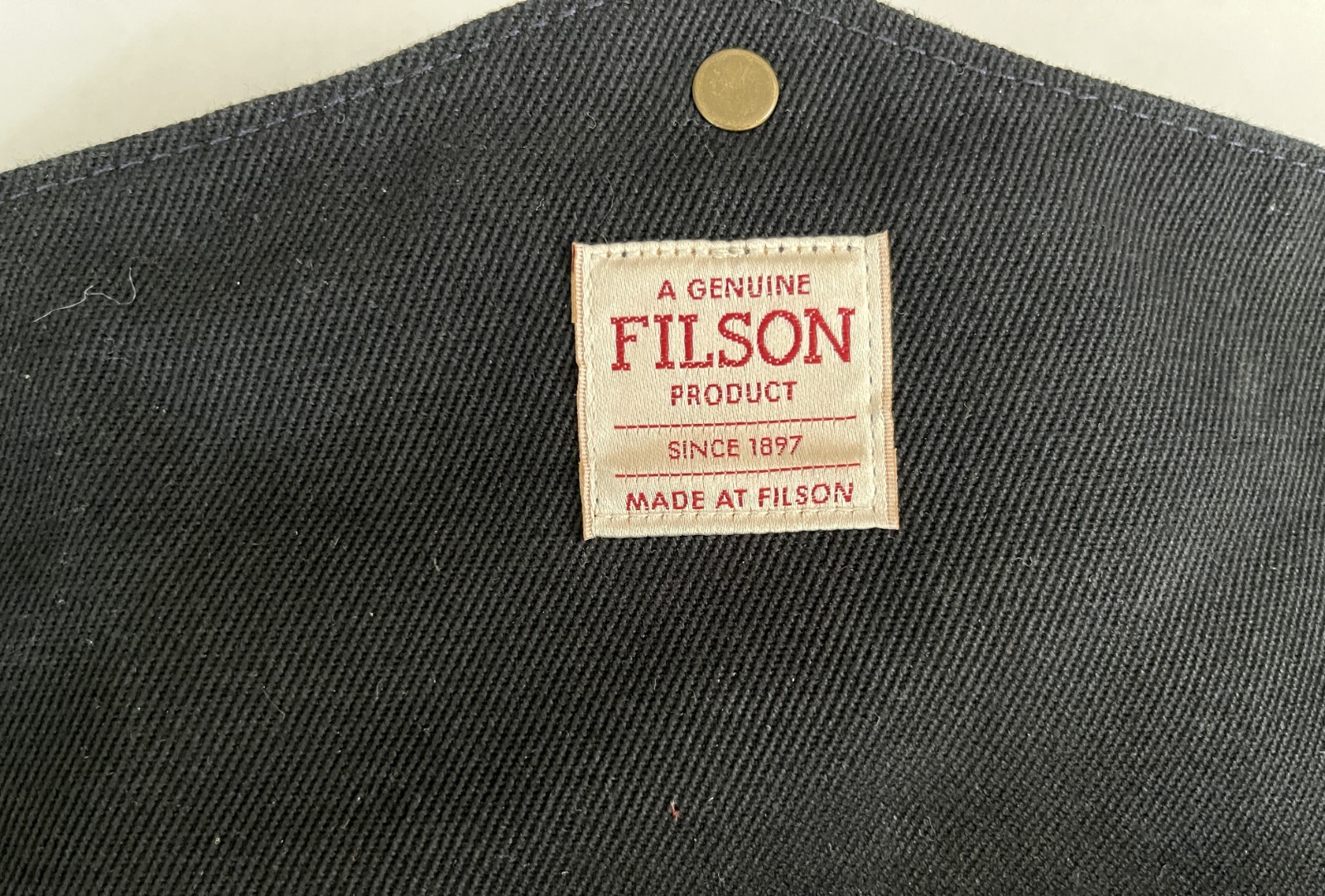 Filson Twill Original Computer Bag | Style 70257 | Black | Made in USA