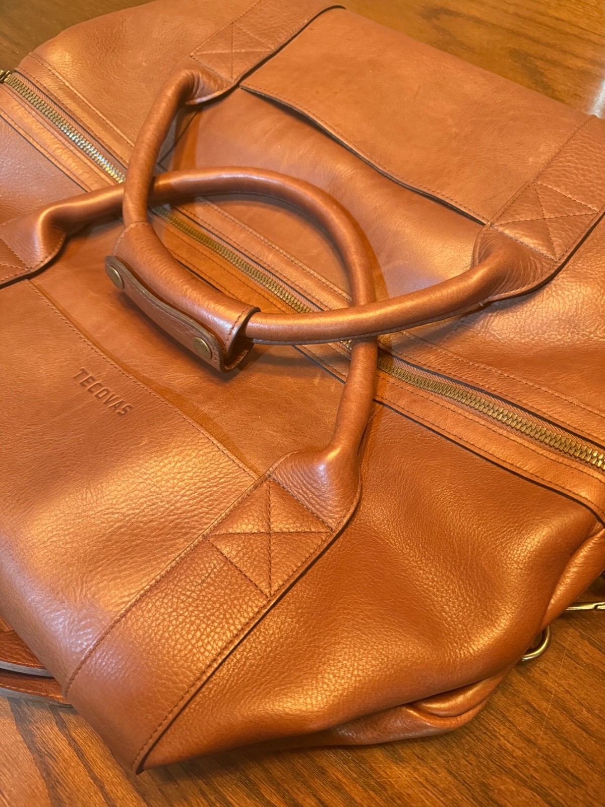 Tecovas Leather Weekender Duffle Bag Carry On Travel