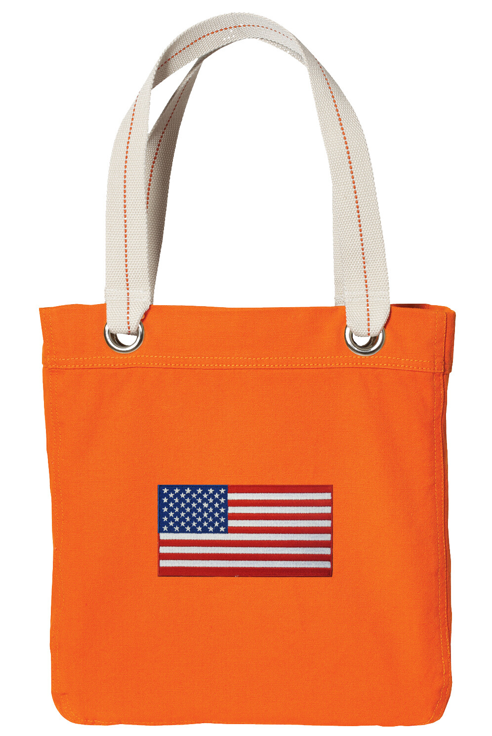 USA Tote Bag Shopper Fully LINED – WELL MADE 100% COTTON CANVAS!