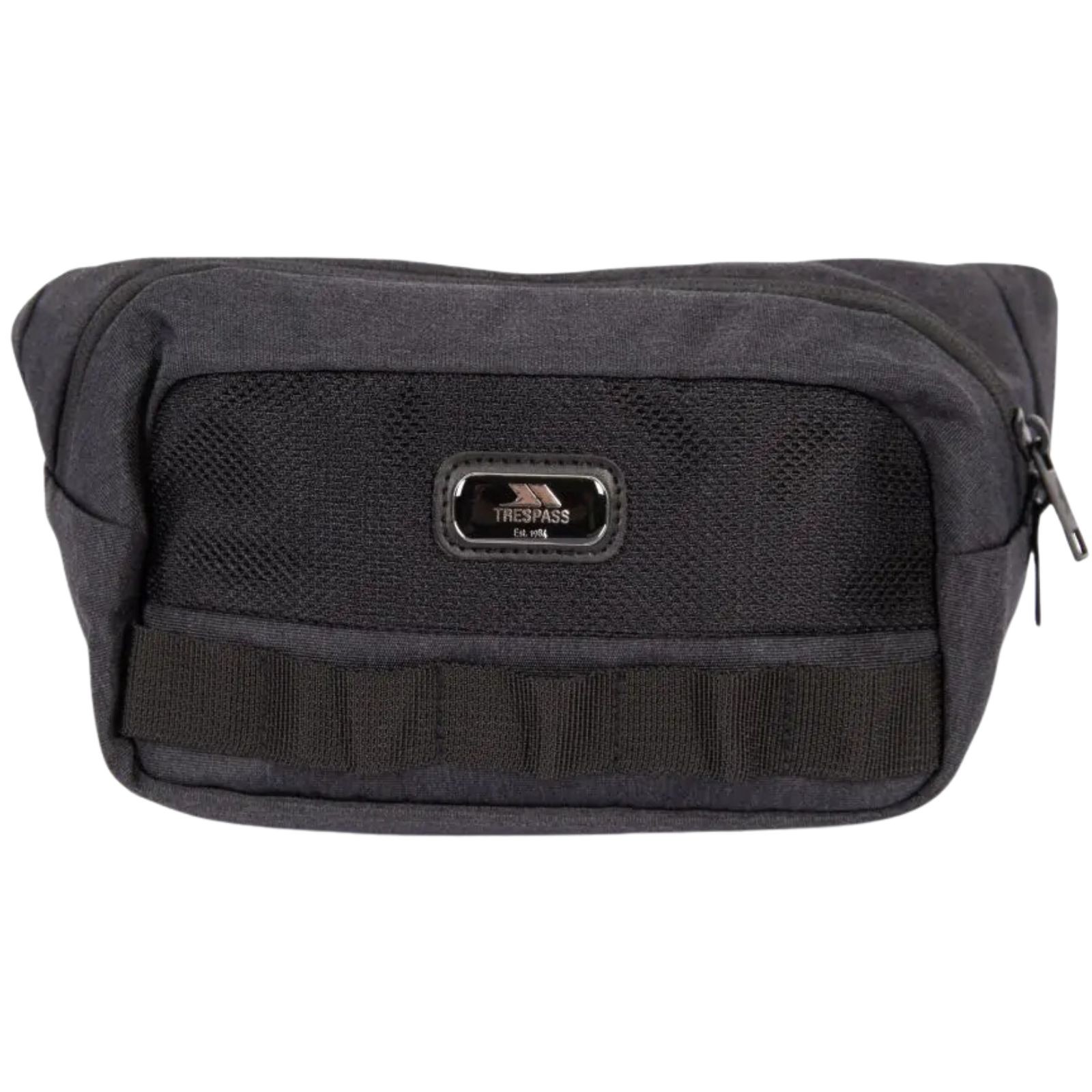 Trespass Adults Gargun Adjustable Travel Outdoor Waist Bum Bag – Black