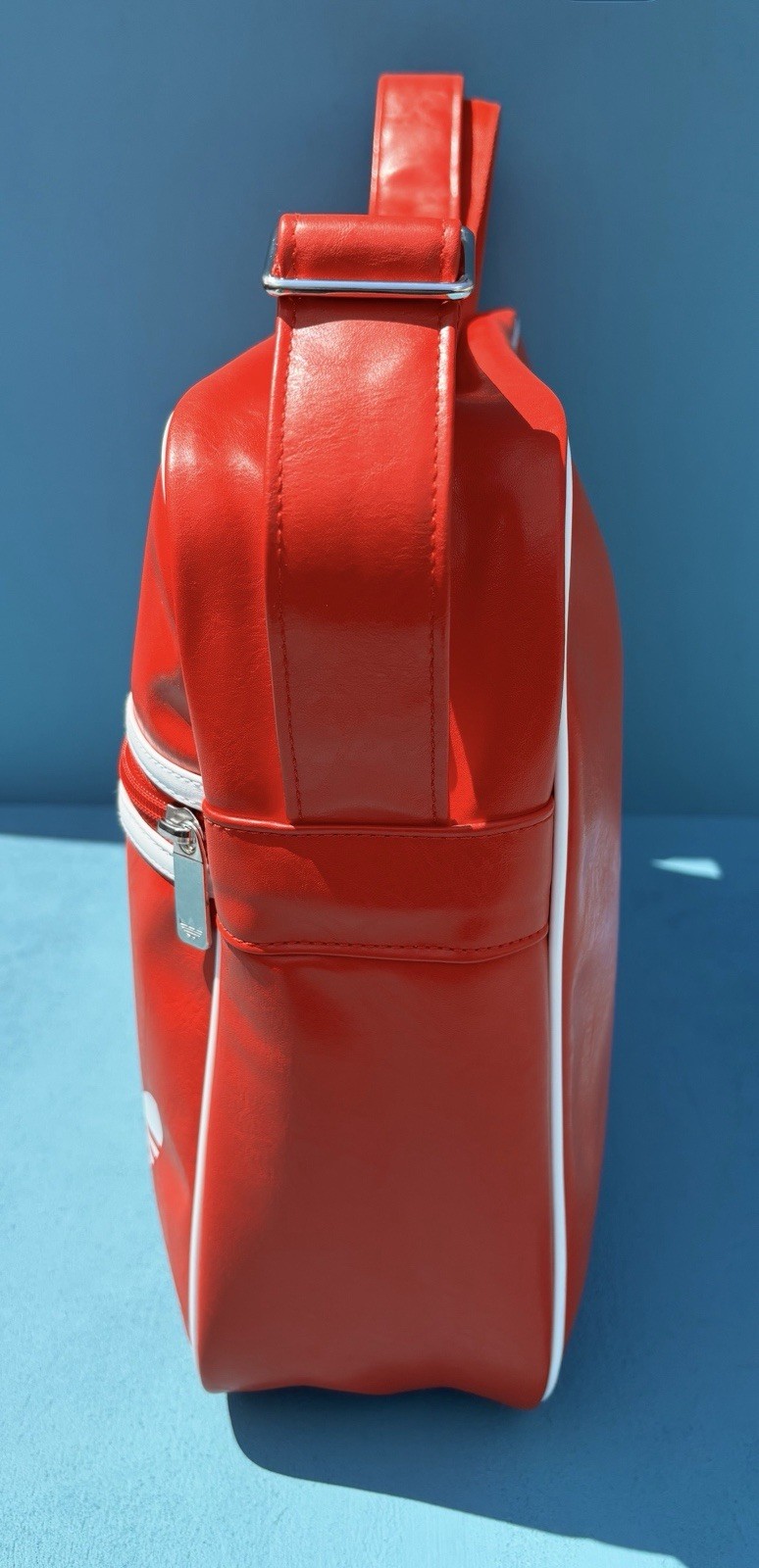 Adidas Unisex OG Airliner Red/White Logo Shoulder Messager Bag 4″X15.25″X11.75″