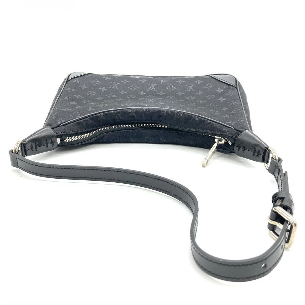 Authentic Louis Vuitton Monogram Satin Little Boulogne Shoulder Bag M92142