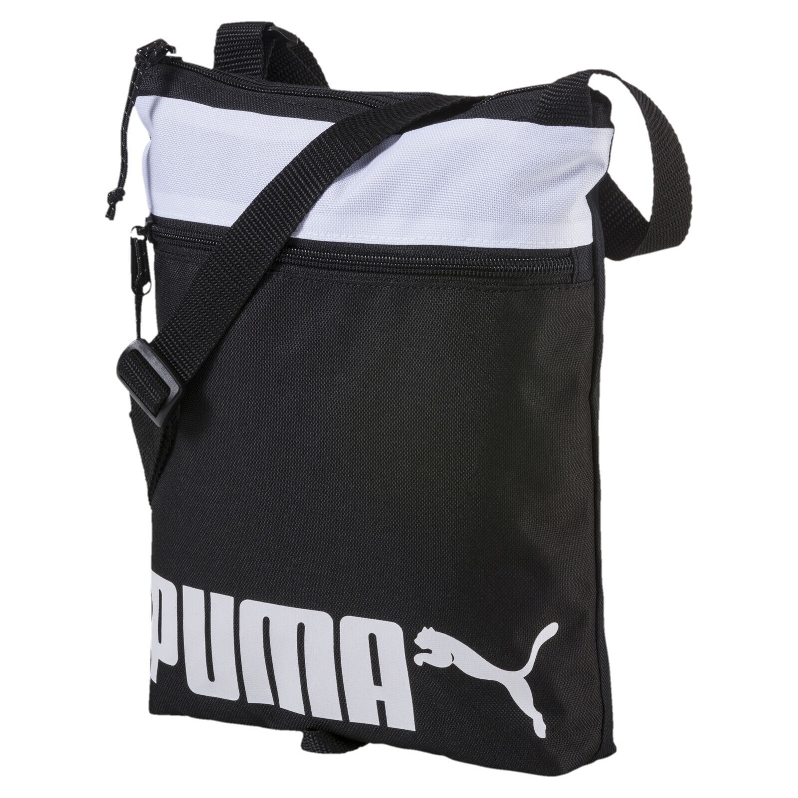NWT PUMA SOLE PORTABLE Crossbody Shoulder BAG Travel Work Play BLACK WHT Unisex