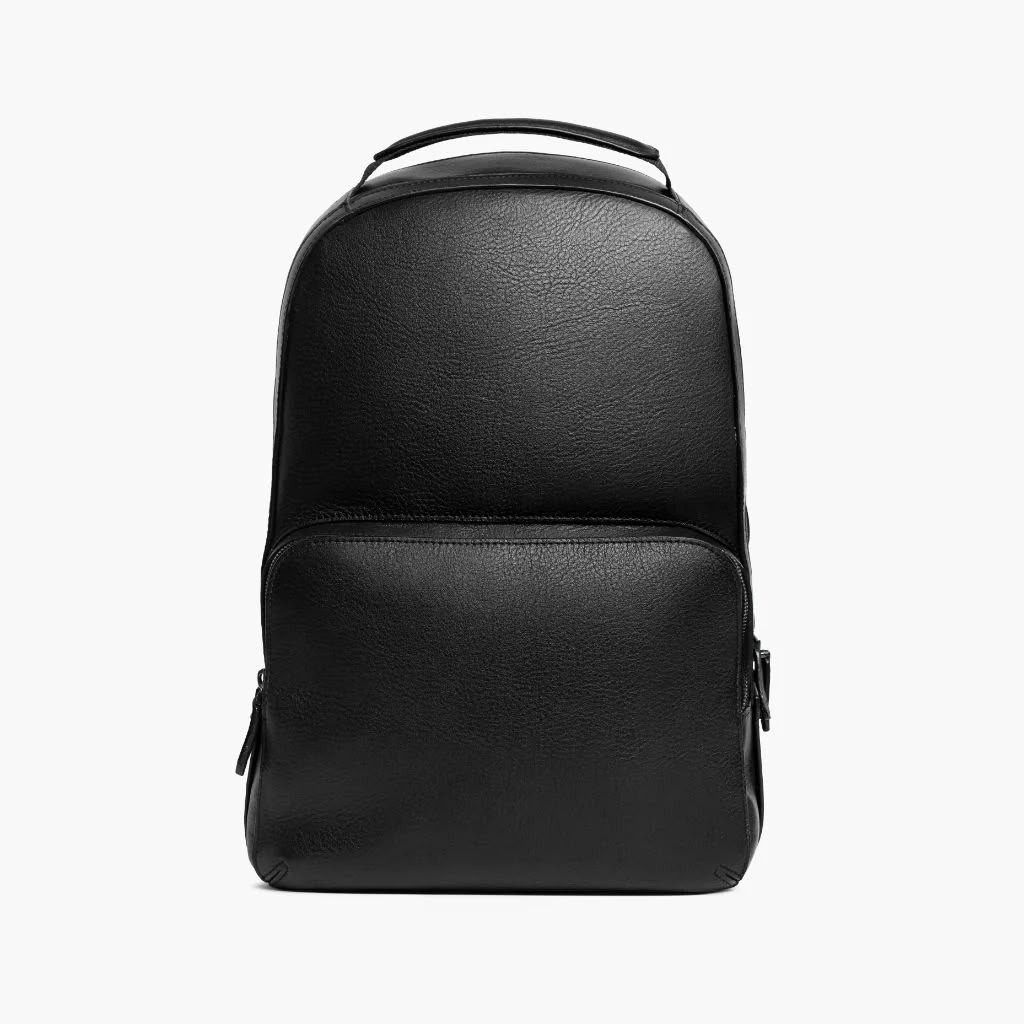 Genuine Leather Backpack Laptop Travel Bag Business School Rucksack Black Brown