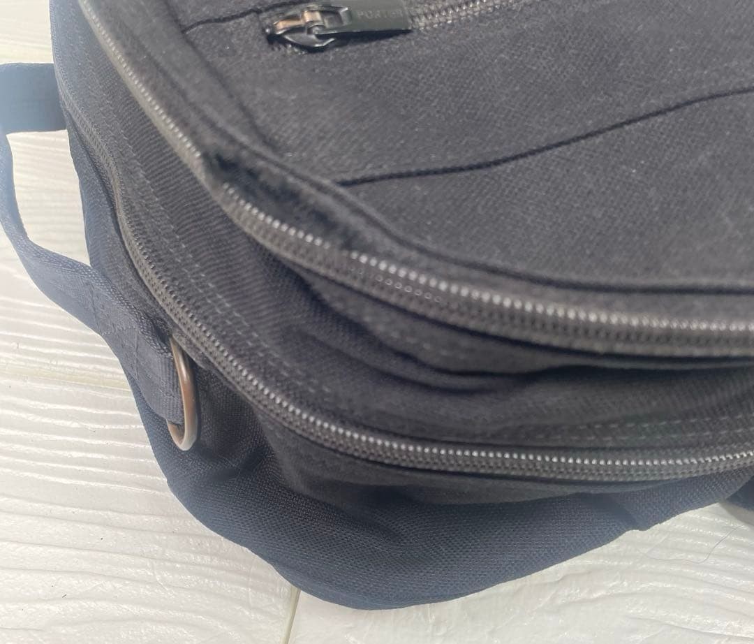 Authentic Porter 3Way Clip Briefcase Business Bag Black 48cm Damage