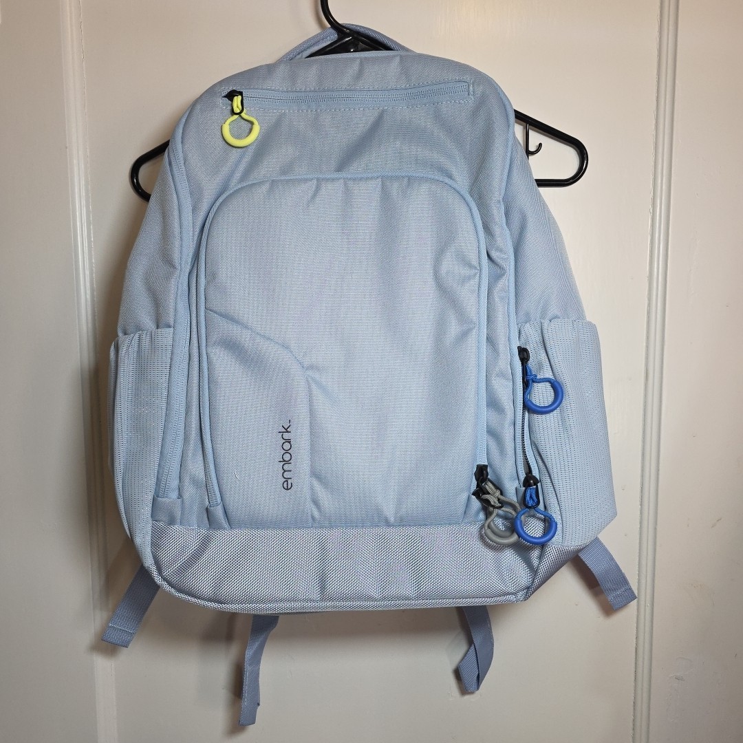Embark Light Blue Adaptive Backpack 17” NEW- Wheelchair Mounting