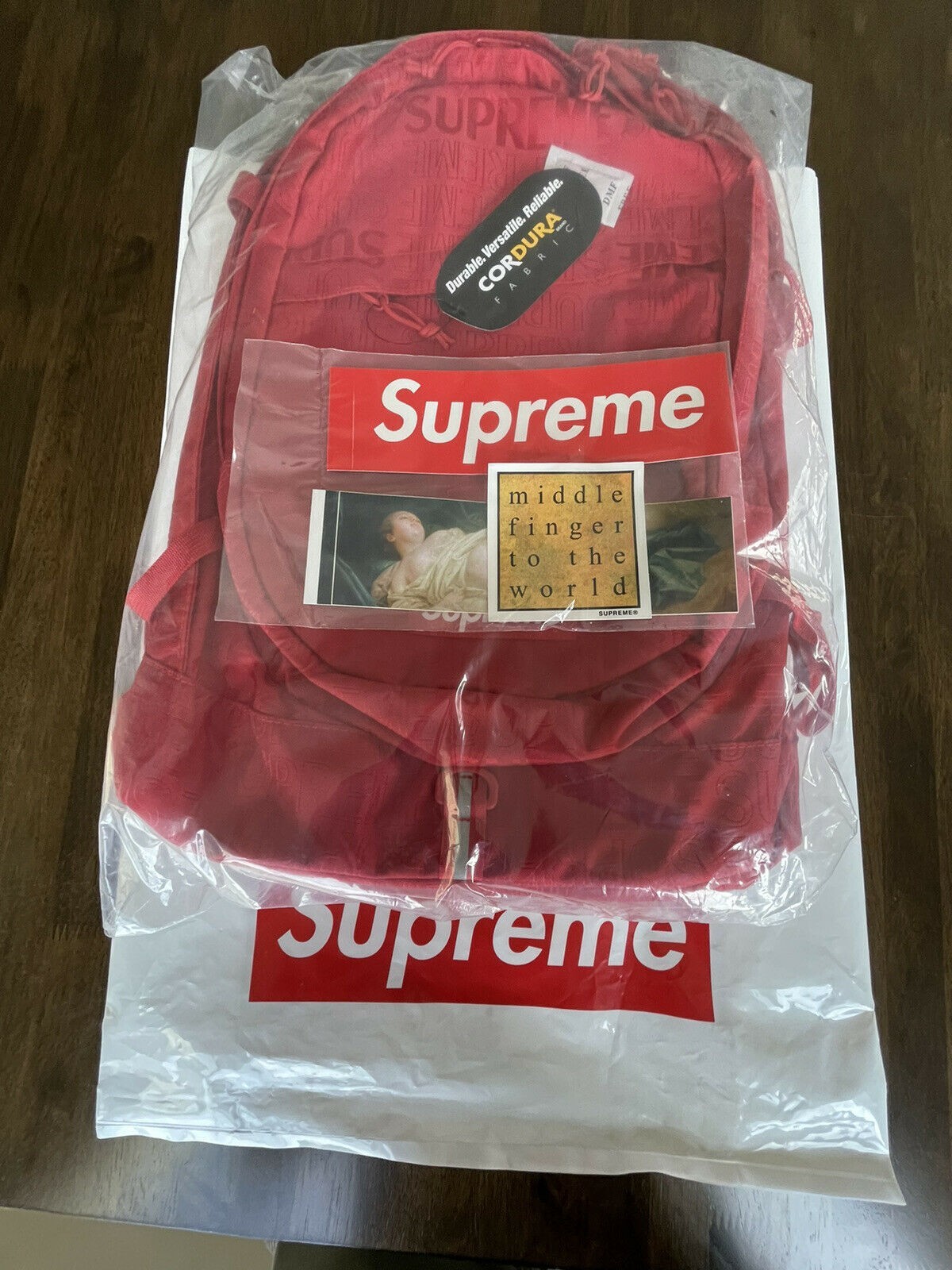 Supreme Backpack (SS19) Red – 100% Authentic with free stickers