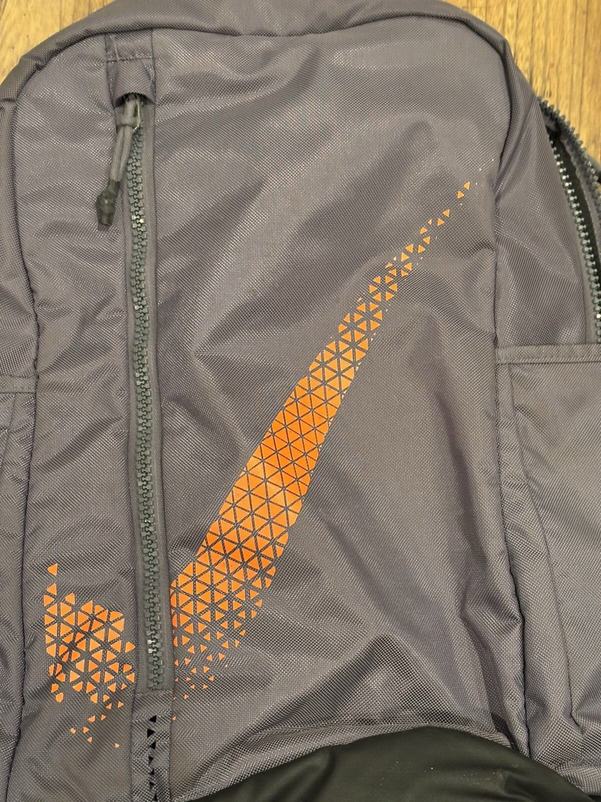 NIKE Max Air Vapor Large Backpack Multi-Zip System Padded Gray W/ Logo 19 Inch