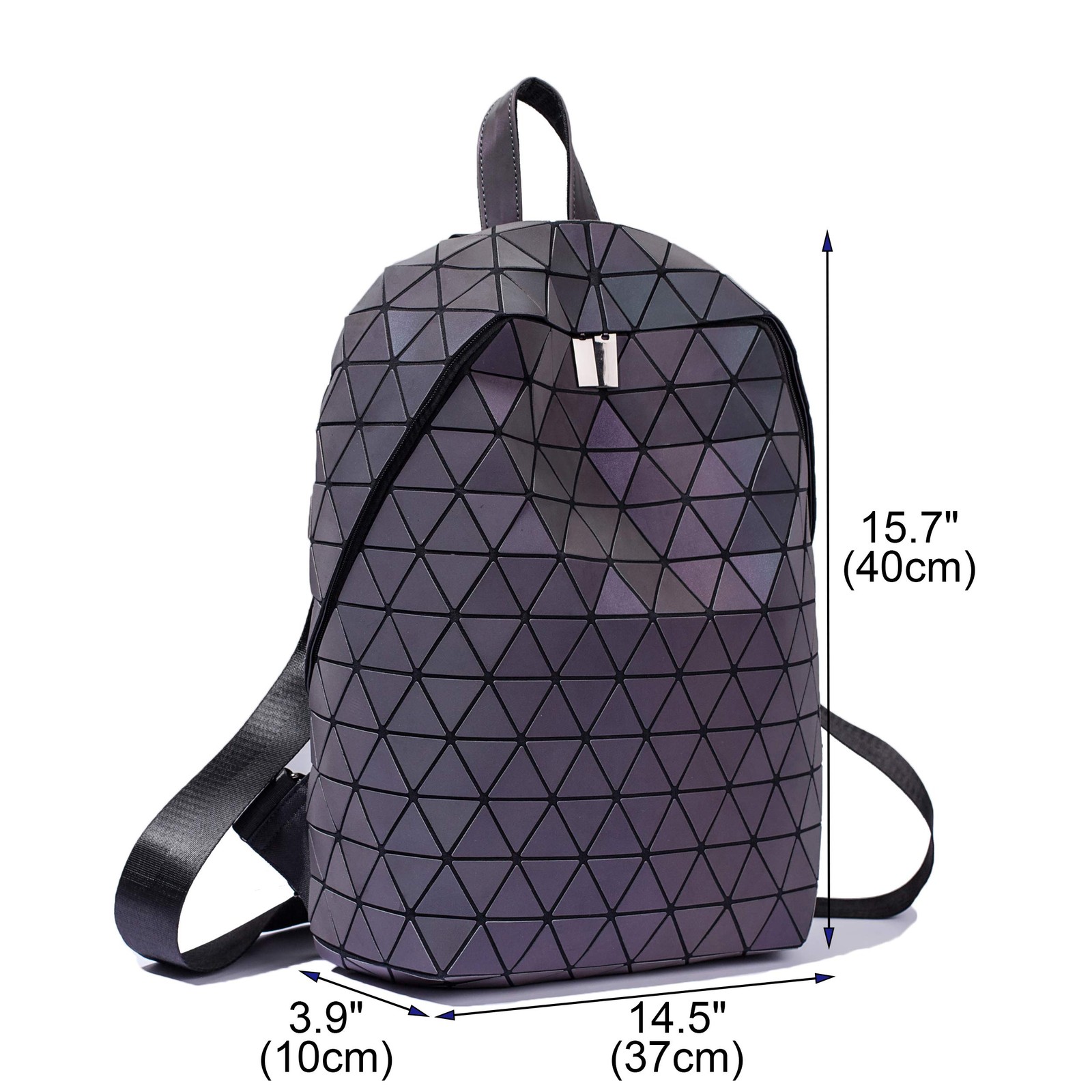 Geometric Backpack Luminous Backpacks Holographic Reflective Bag Lumikay Bags