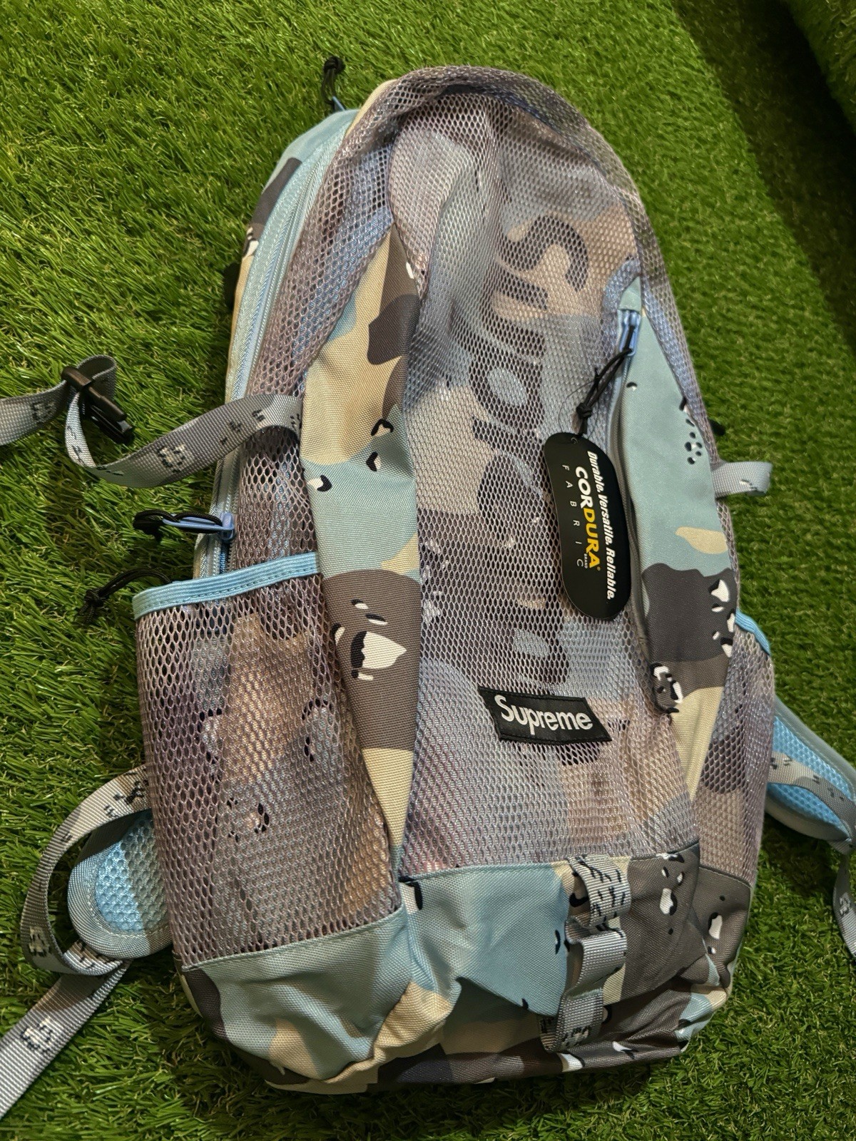 Supreme Backpack SS20 Blue Chocolate Chip Camo
