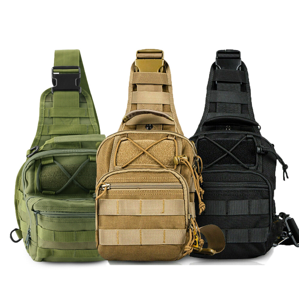Tactical Compact EDC Sling Bag – Concealed Carry Shoulder Bag for Travel Hiking