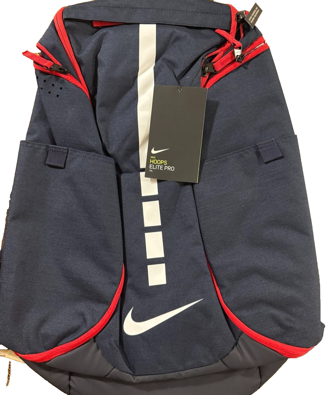 BRAND NEW Nike Hoops Elite Pro Backpack (Navy/Red Colorway)