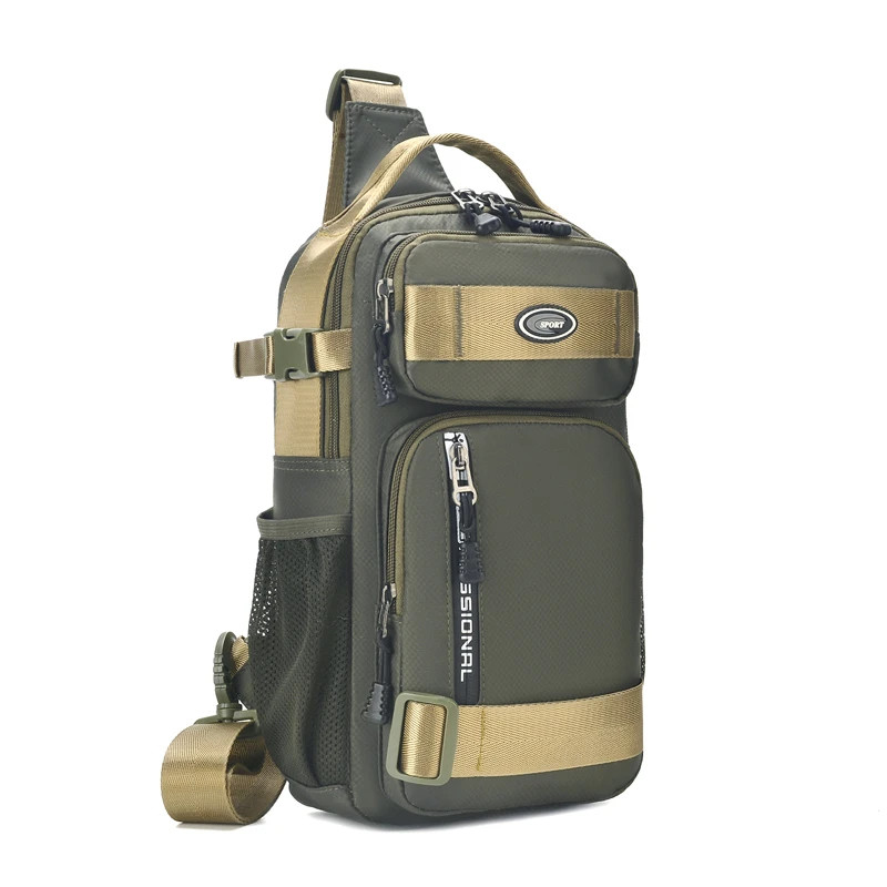 Large Capacity Men’S Waist Packs Crossbody Bag High Quality Light Oxford Chest P