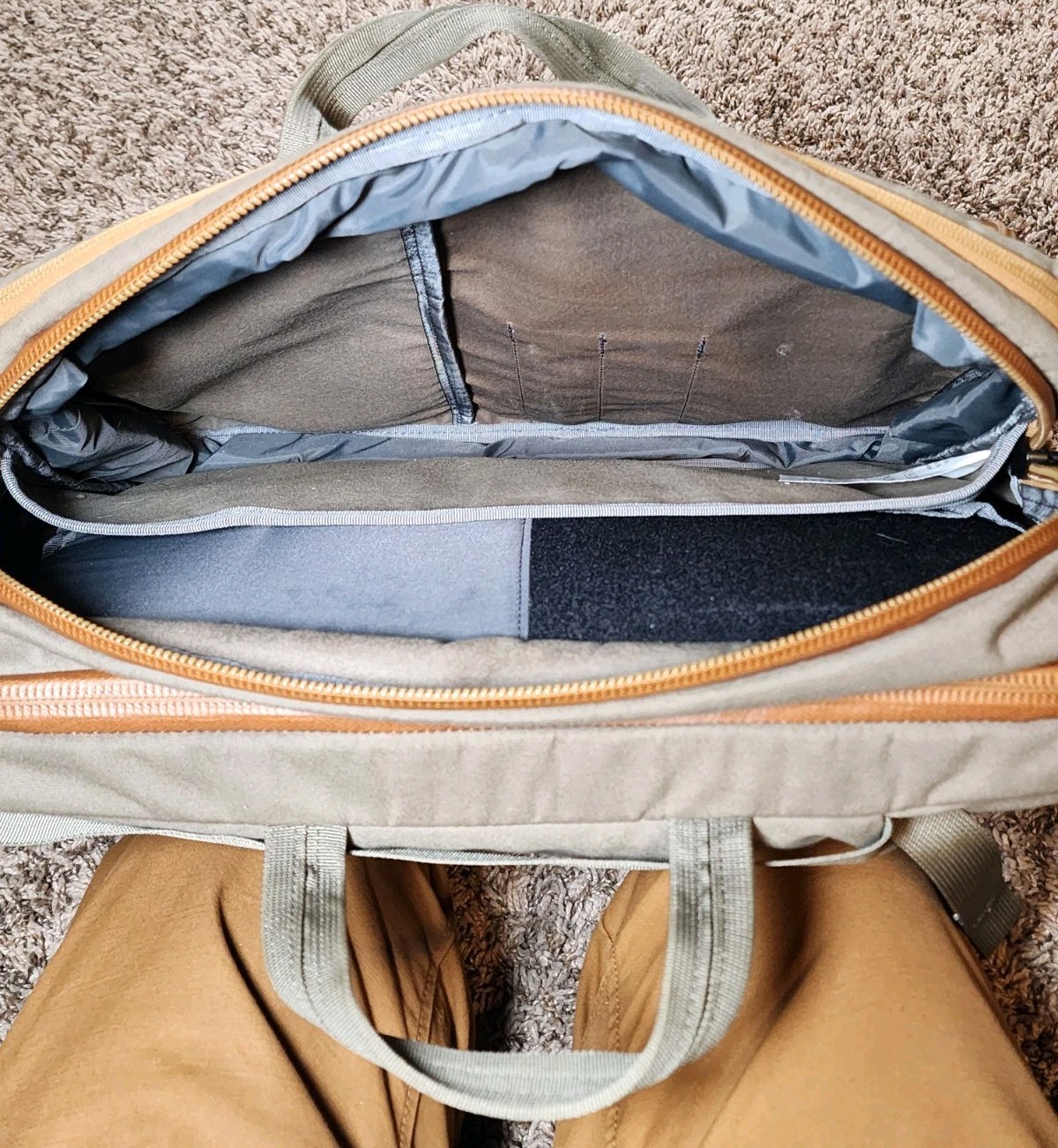 MYSTERY RANCH 3WAY Backpack Briefcase Tan Wood Waxed Canvas 22L Durable 3 WAY