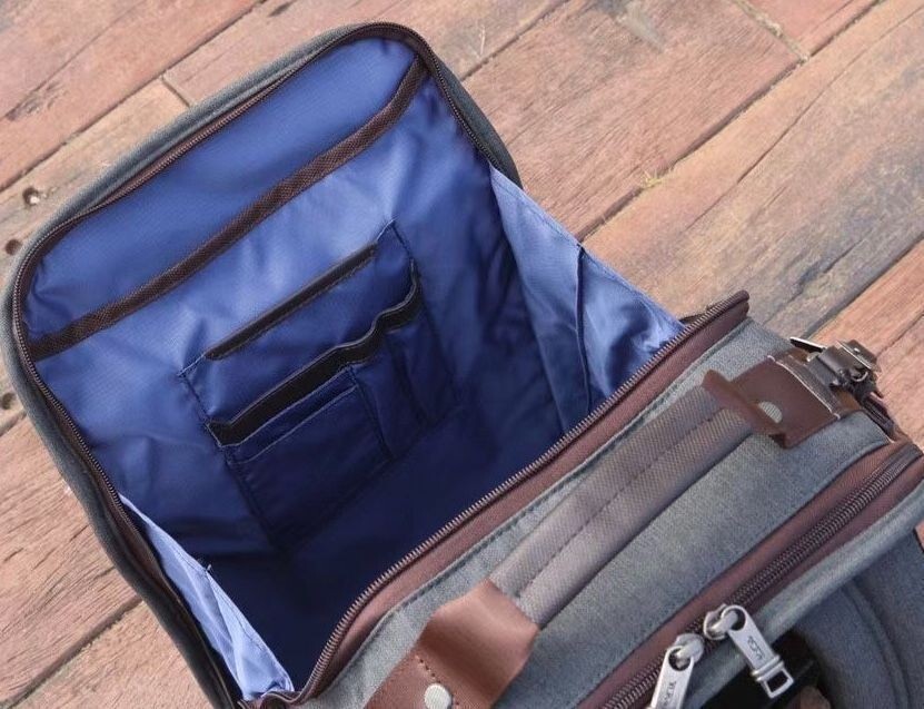 Tumi Alpha 3 Shoulder Bag Brief pack Backpack Business Sports Nylon Gray New