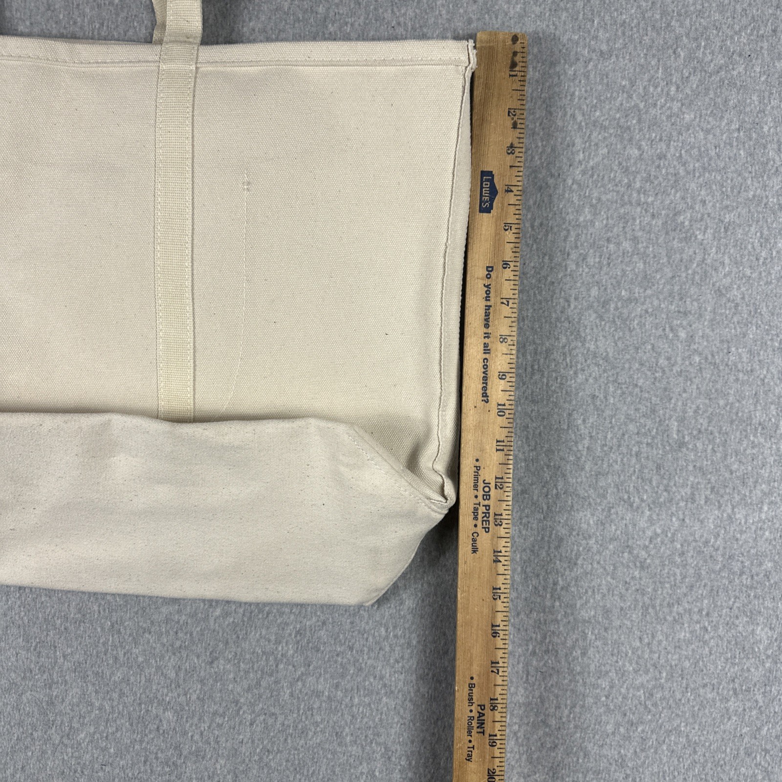 STANLEY & SONS Tote Bag Canvas Extra Large White Ivory USA Made Boat Apron Co