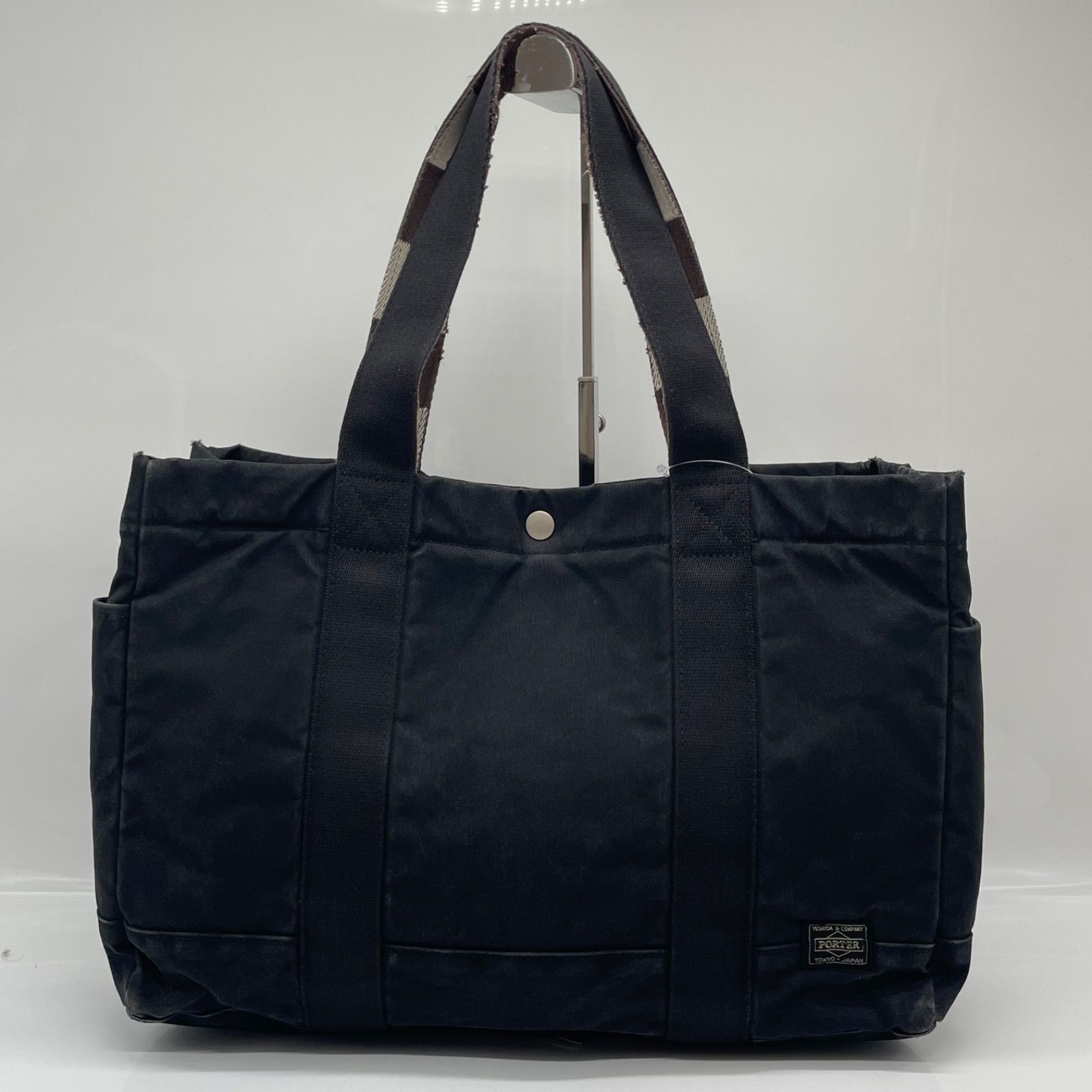 Authentic Porter Paint Tote Bag Black 29cm x 40cm x 14.5cm, Used with Wear