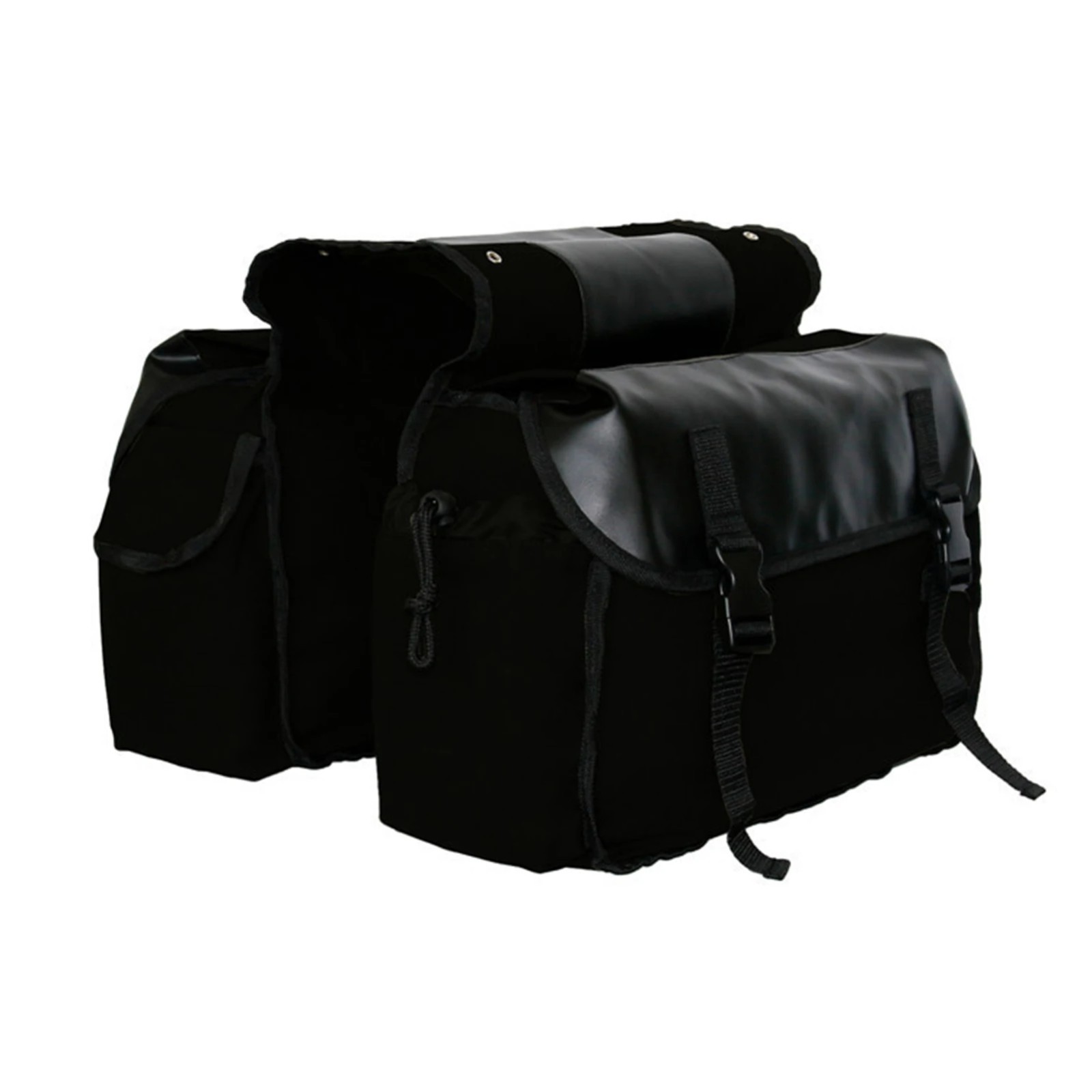 Motorcycle Large Saddlebags Side Saddle Bags Luggage Waterproof Black