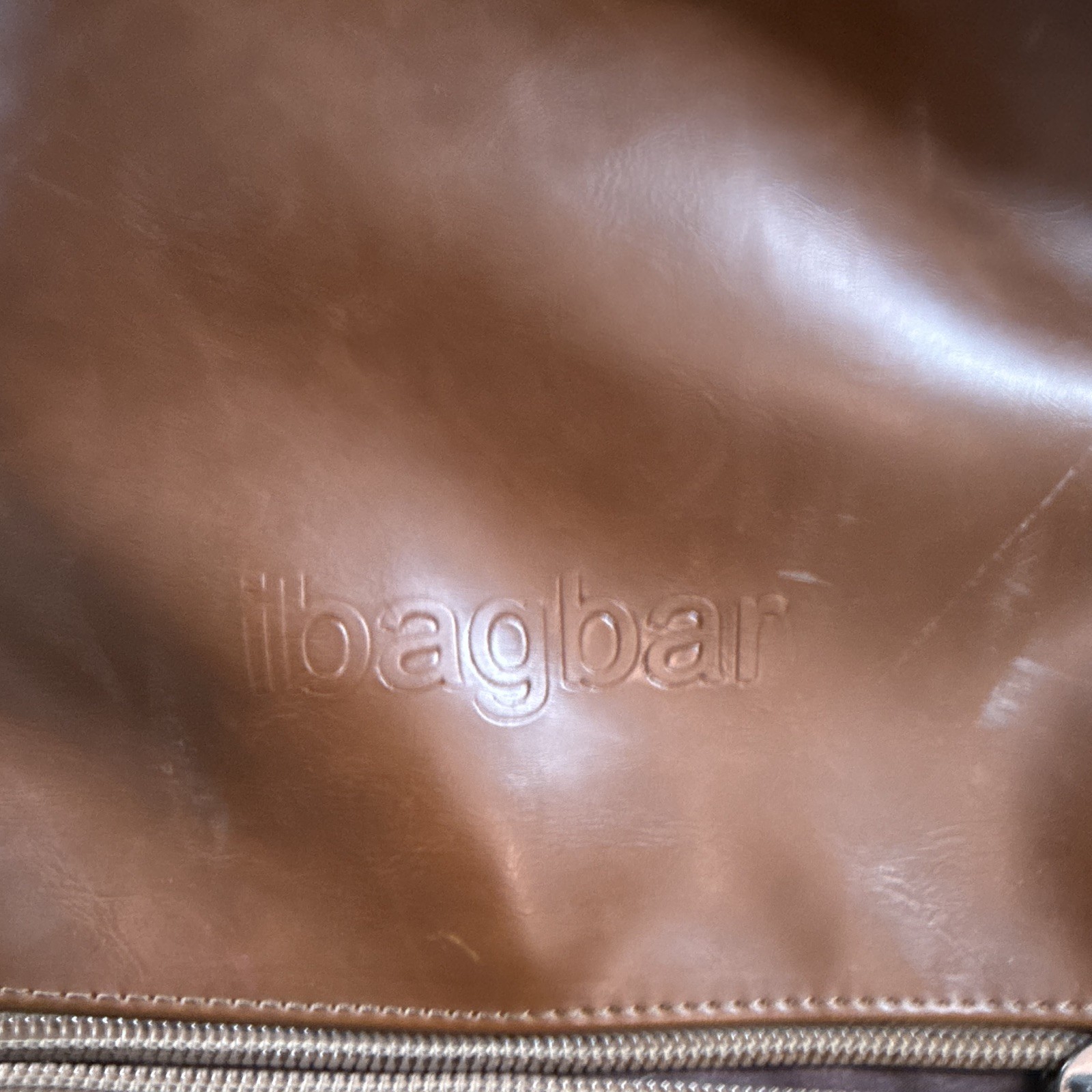 ibagbar Beige Brown Messenger Bag Zip Buckle Adjustable Strap Outer Pockets