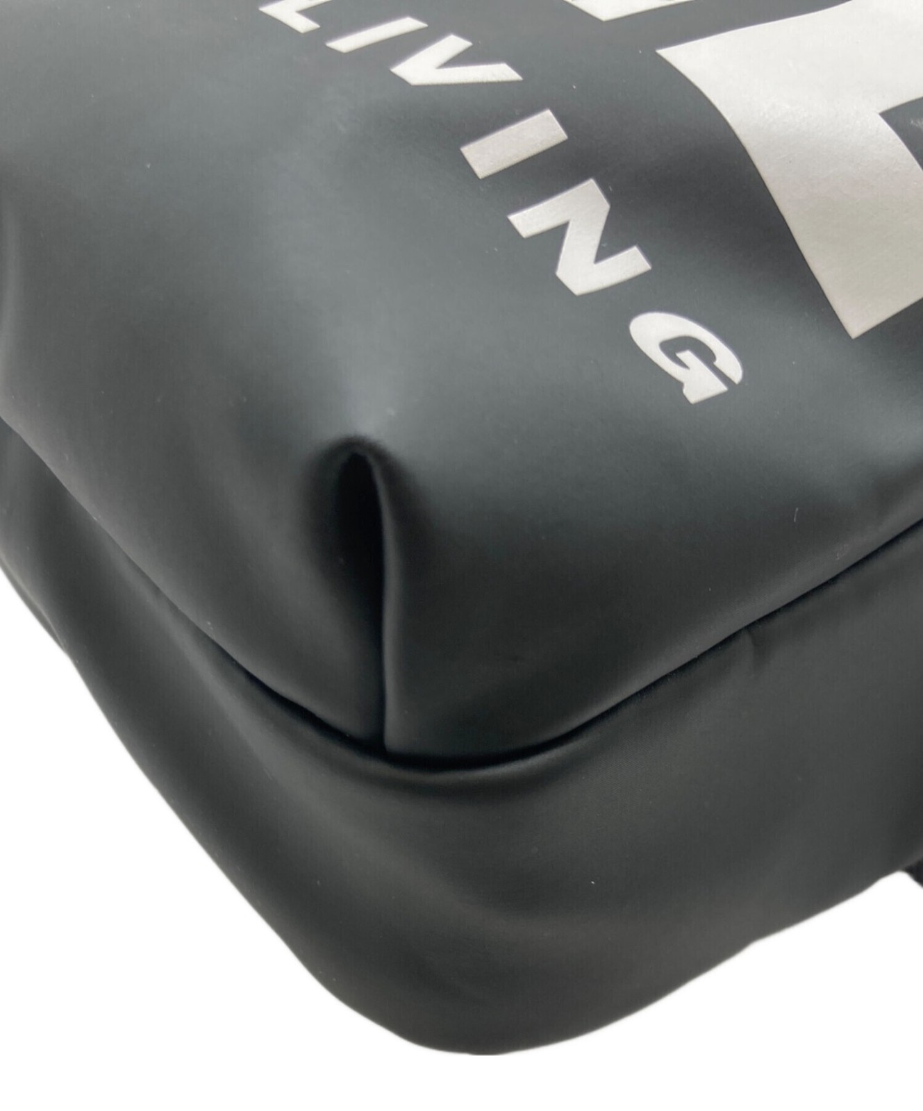 Diesel Men Black White Logo Body Bag Adjustable Strap Zip Pocket Polyurethane
