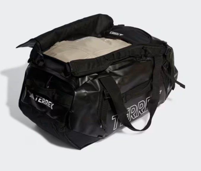 Adidas Terrex Rain.RDY Expedition Duffle Bag Large Black 100L IC5652 Cordura NEW