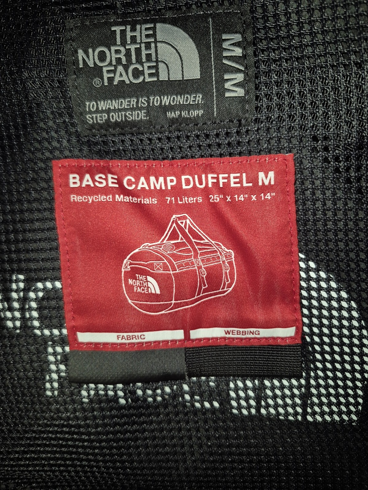 The North Face BASE CAMP DUFFEL 71L BAG -TNF BLACK- MEDIUM, NWT