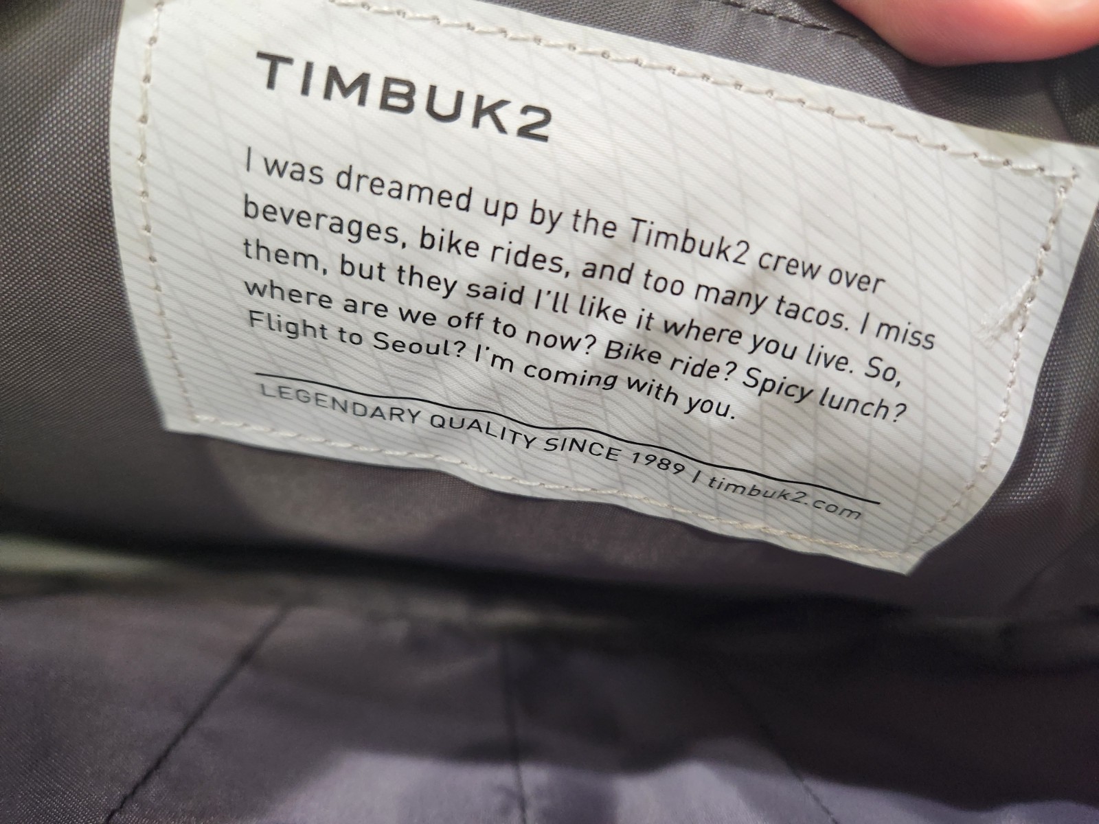 TIMBUK2 Command Messenger Crossbody Bag Black Laptop, No Shoulder Strap ~ VG