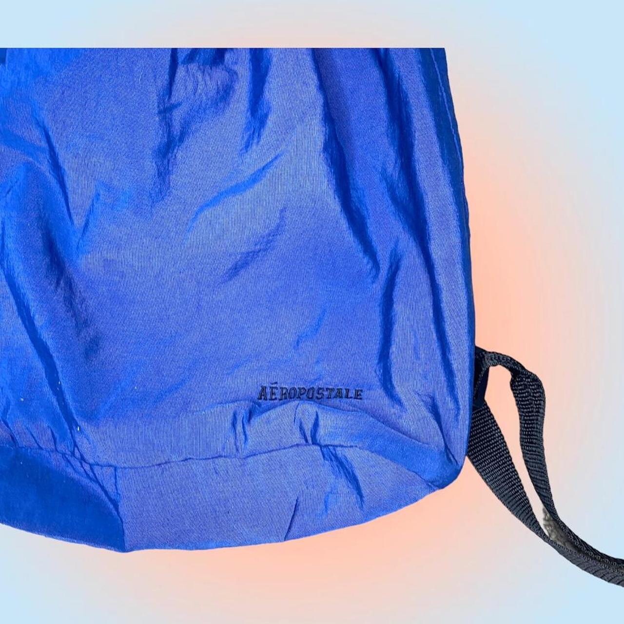 Aeropostale Blue Draw Sting Backpack