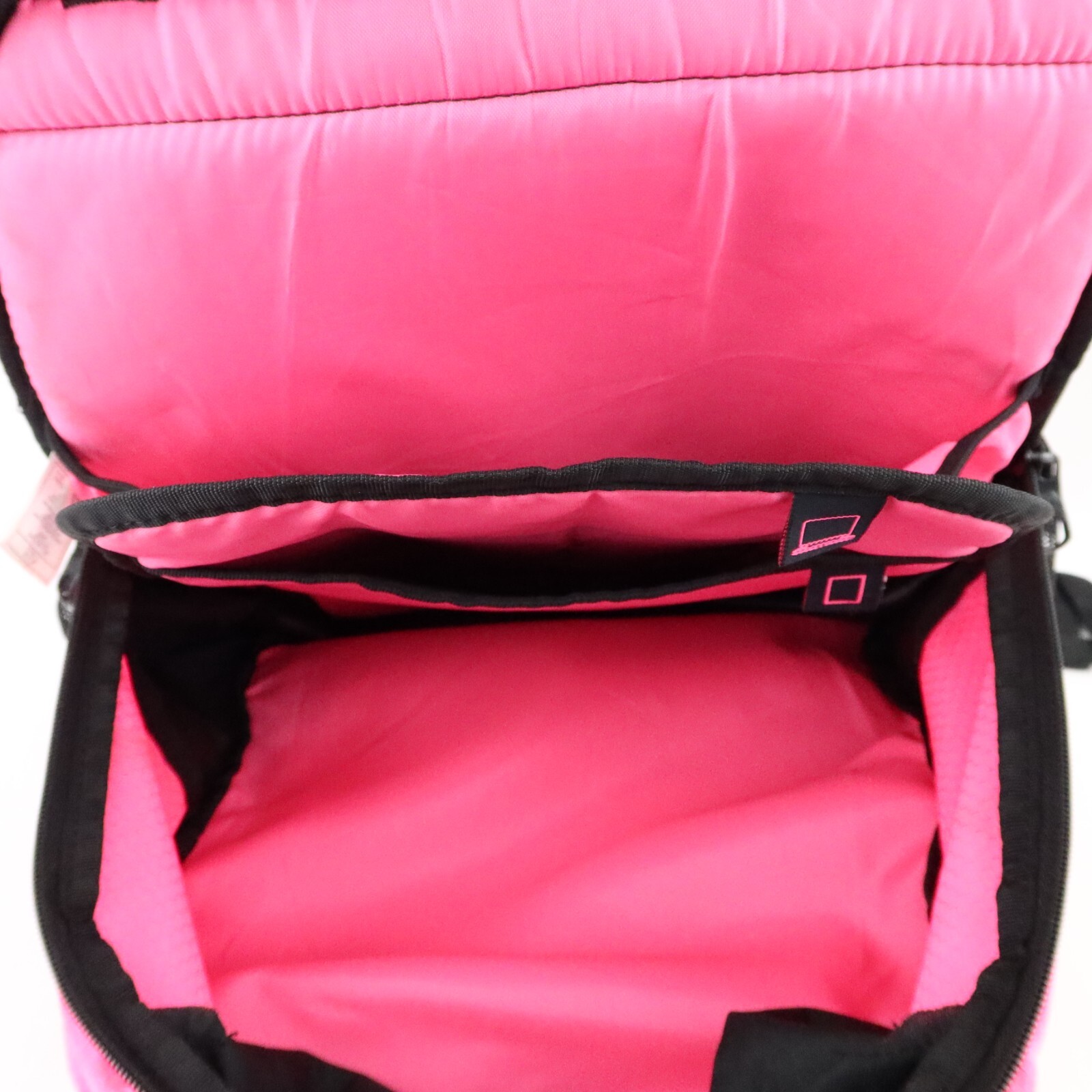 Adidas Load Spring Backpack Black Pink Laptop Tablet Sleeve Pockets Side Pockets