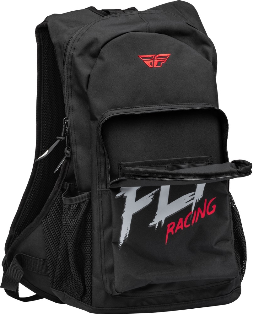 Fly Racing 28-5073 Jump Pack Backpack – 18in. H x 14in. W x 6in. D – Black/White