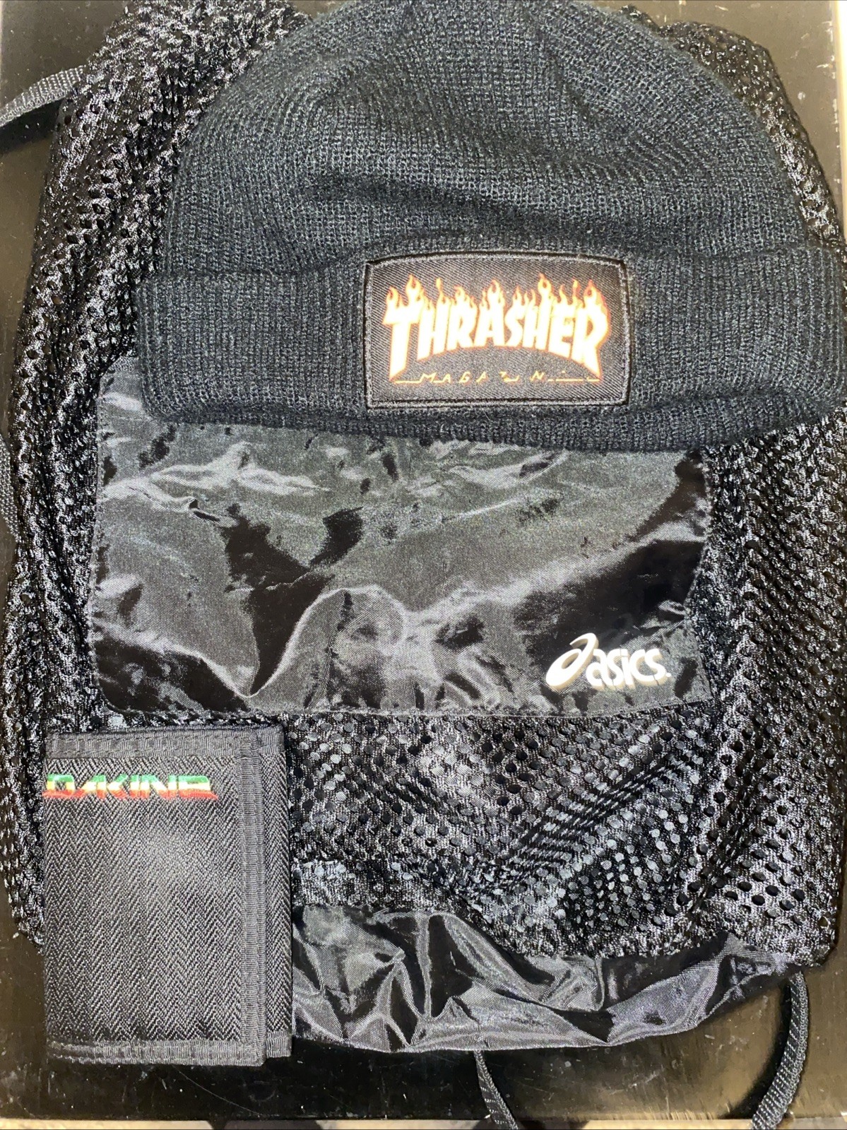 Thrasher Y2k Beanie Dakine Wallet Asics Gym Bag Y2k Lot