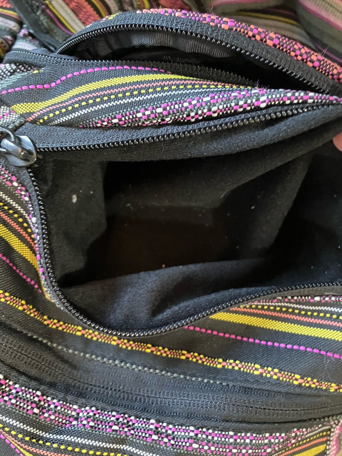 Dakine Striped Backpack Black Pink Yellow School Travel Laptop Bag Unisex