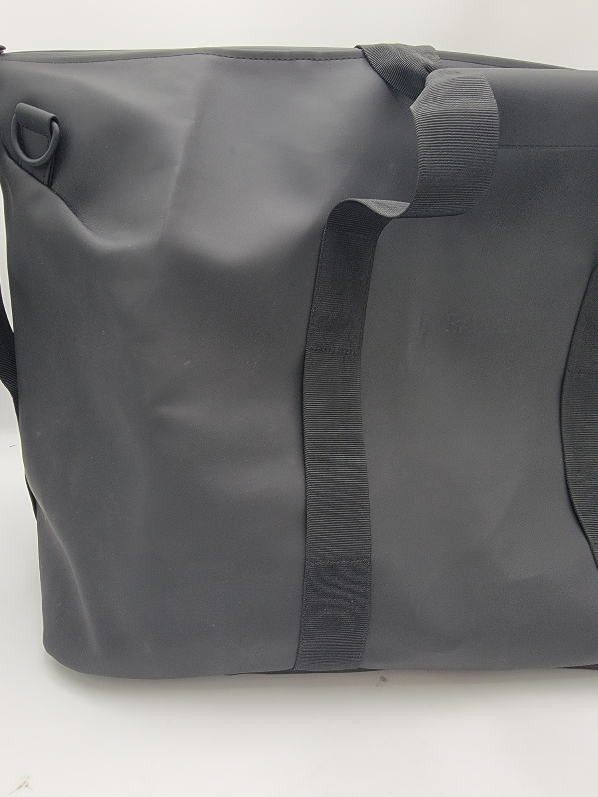 Rains MEDIUM Overnight Bag in Black Polyester w/Polyurethane Coat Waterproof Zip