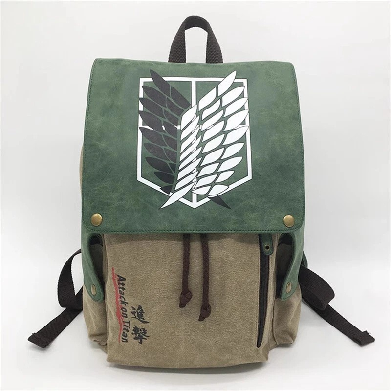 Anime Attack on Titan Backpack Canvas Bag School Bags Student Shoulder Bag Gifts
