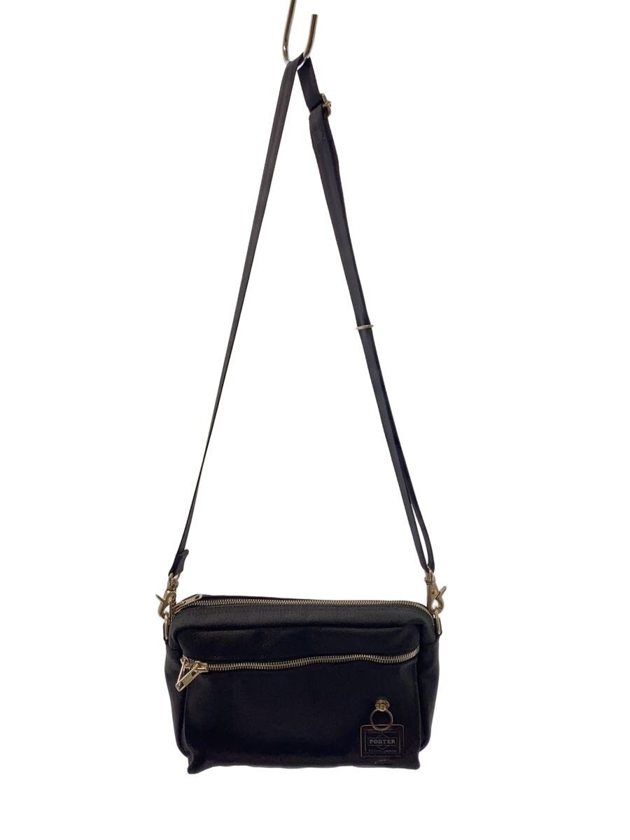 Authentic PORTER×JAM HOME MADE Nylon Shoulder Bag Black 14.5cm x 5.5cm